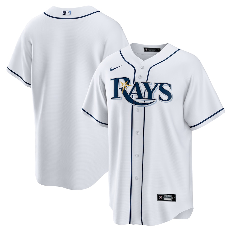 Tampa Bay Rays Home Team Jersey White