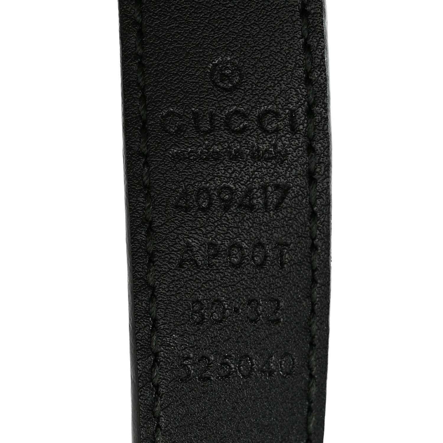 Calfskin Double G 20mm Belt 80 32 Black