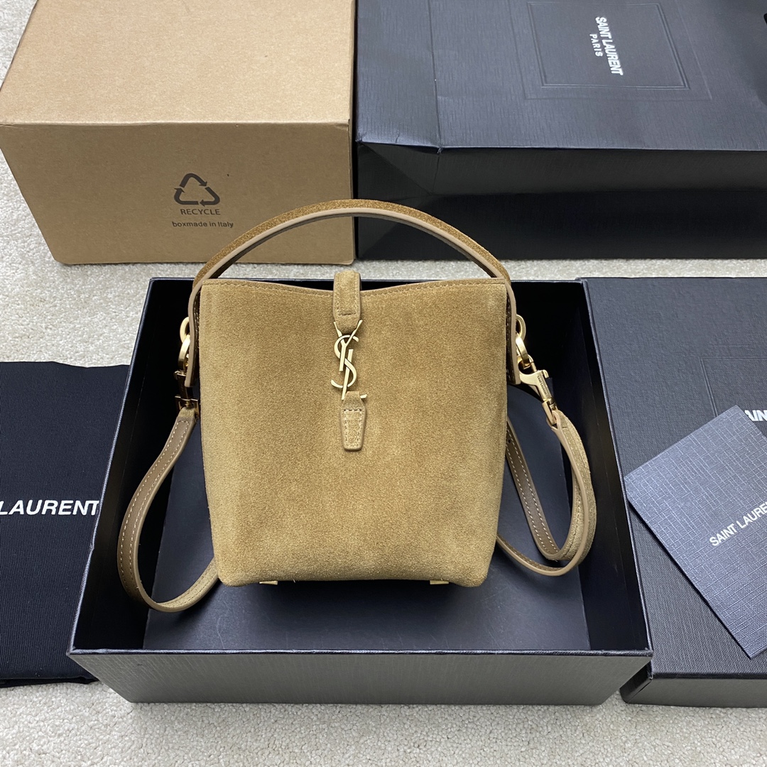SAINT LAURENT ROSE Hobo in Blush Rose