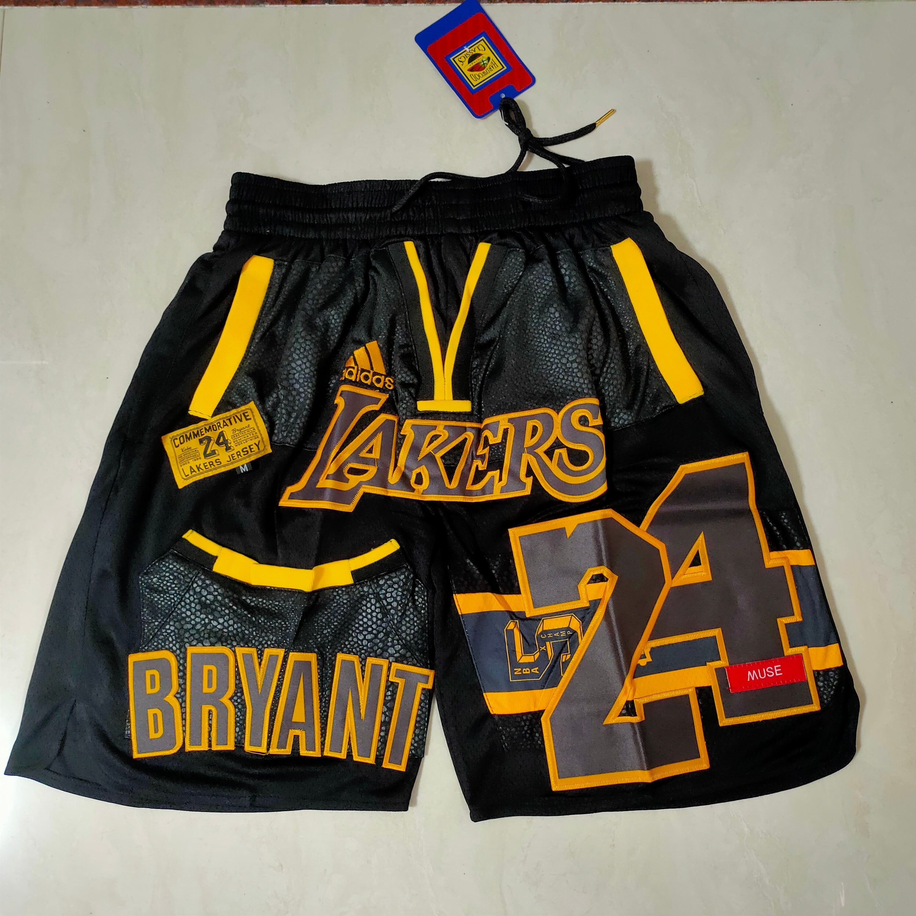 Los Angeles Lakers Kobe Bryant Black Pocket Pants