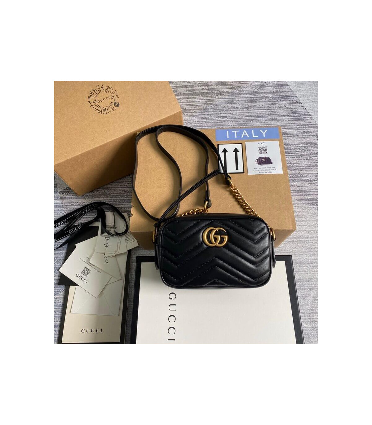 Gucci GG Marmont Matelasse Mini Bag Black