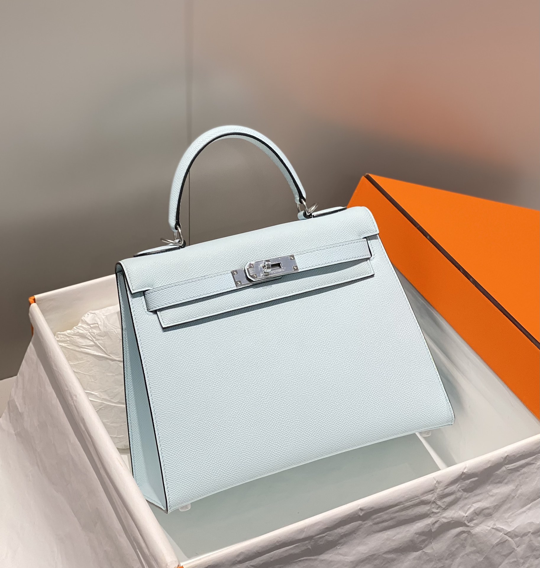 Kelly-New Color｜Holy Grail Blue with Silver Hardware