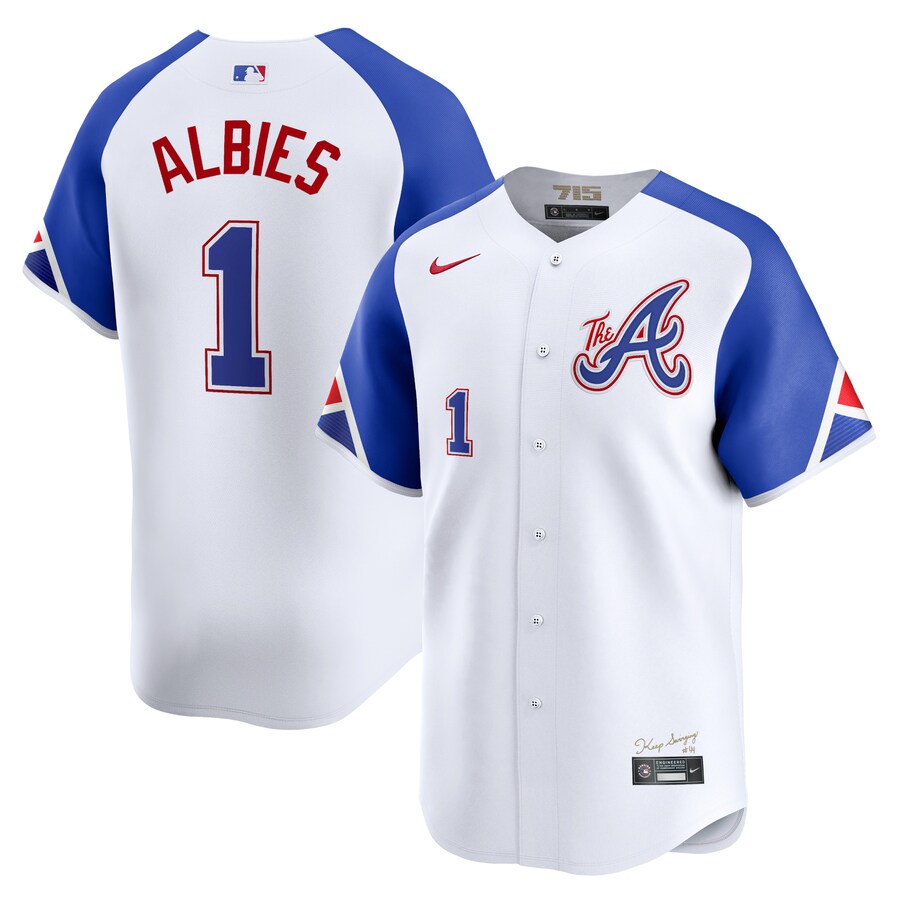 Ozzie Albies Atlanta Braves City Connect Limited Player Jersey White