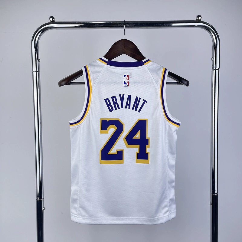 Kids 2023 NBA Lakers 24 BRYANT Basketball Jersey