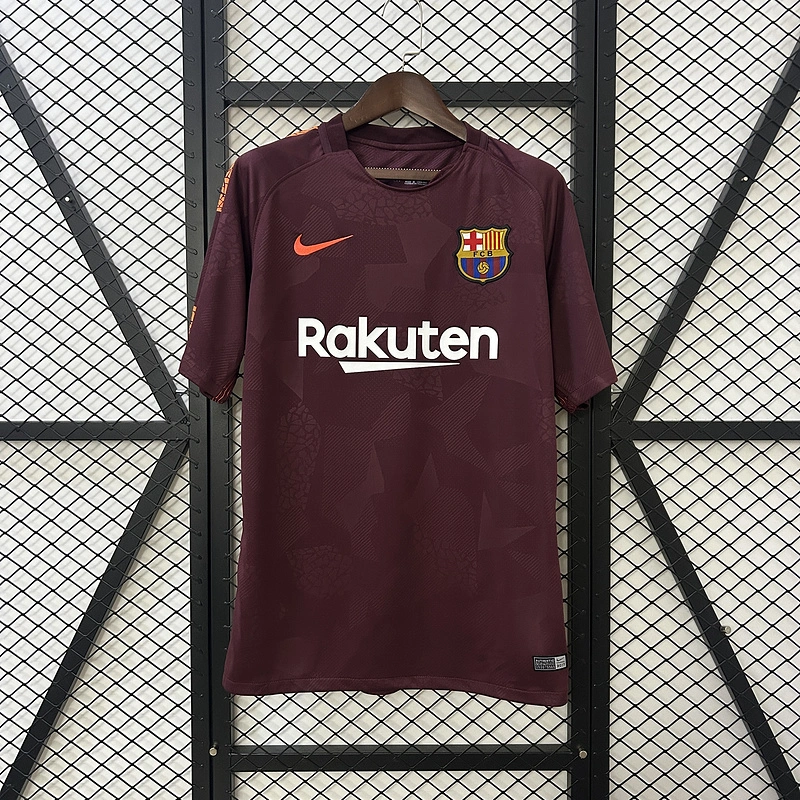 Retro 2017-18 Barcelona third AWAY Football jersey retro