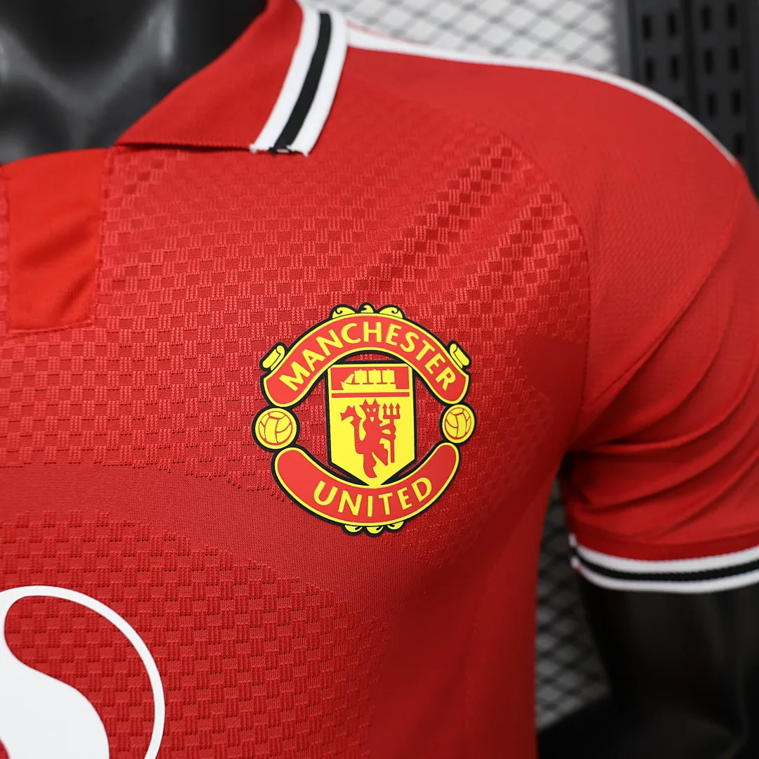 2026/27 Premier League Manchester United Team Home Football Jersey Player Version - JerseyFun