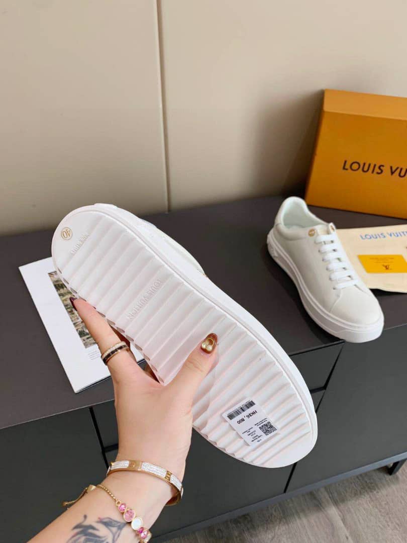 Louis Vuitton Time Out Sneaker White And Yellow