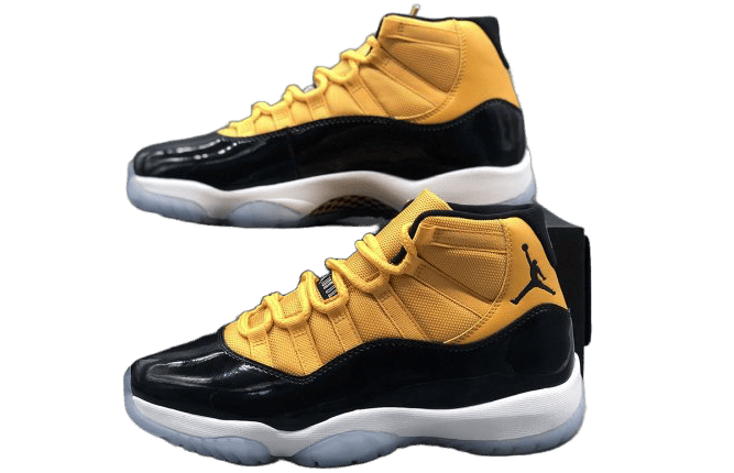 New Air Jordan 11 Retro Yellow Black