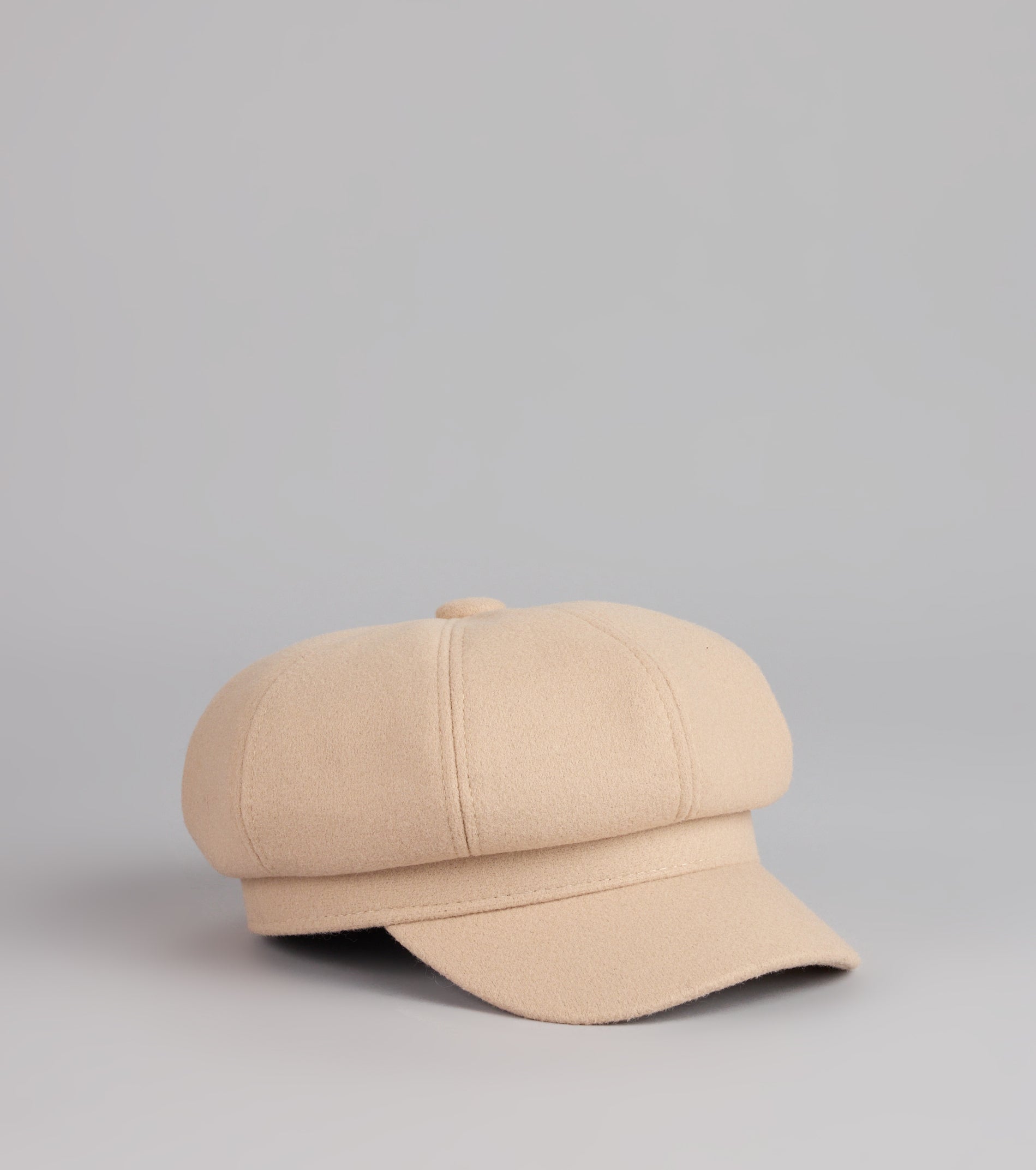 Cool Girl Classic Faux Wool Cabby Hat