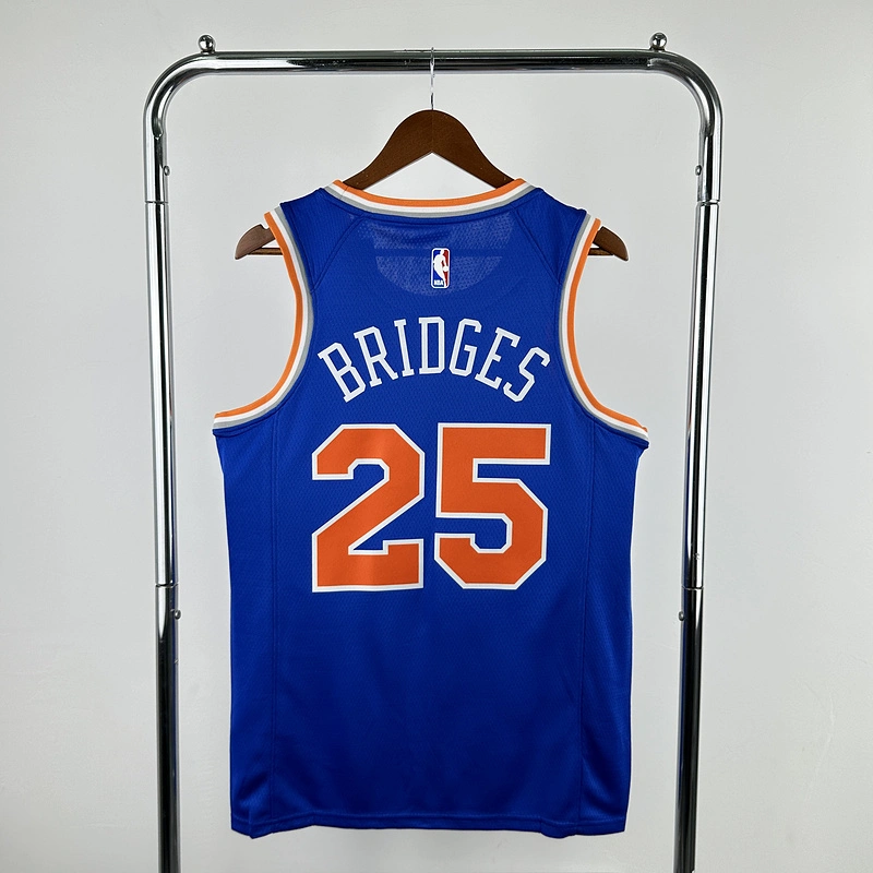 2025 NBA New York Knicks 25 BRIDGES Basketball Jersey