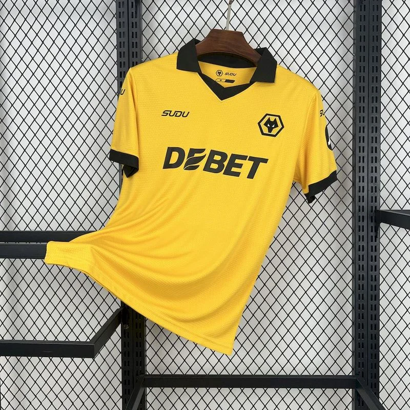 2025/2026 Premier League Wolves Team Home Football Jersey