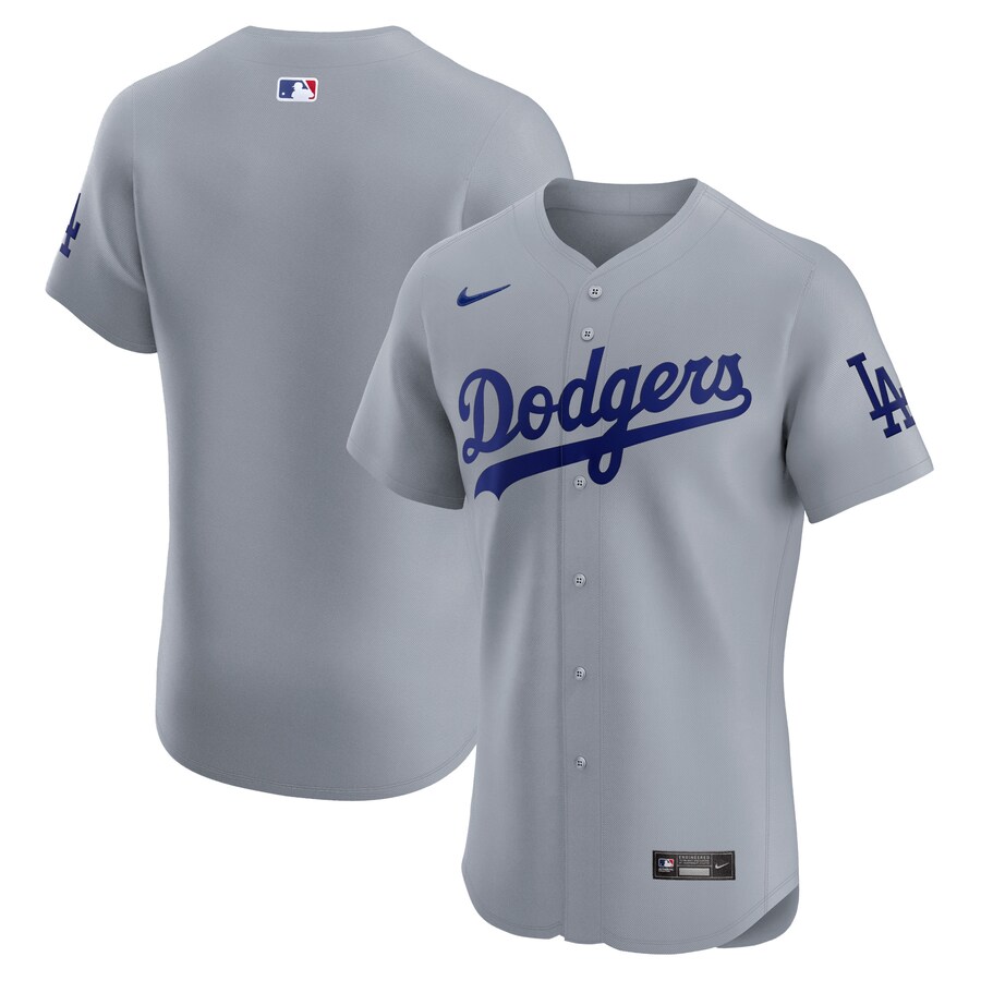 Los Angeles Dodgers Alternate Vapor Premier Elite Patch Jersey Gray