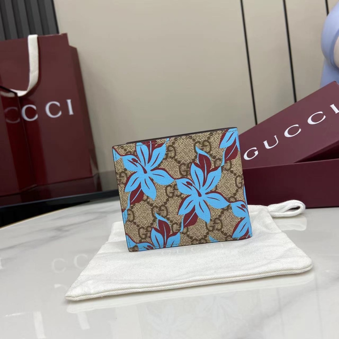 Gucci 2025 Pre-Fall GG Floral Bifold Wallet