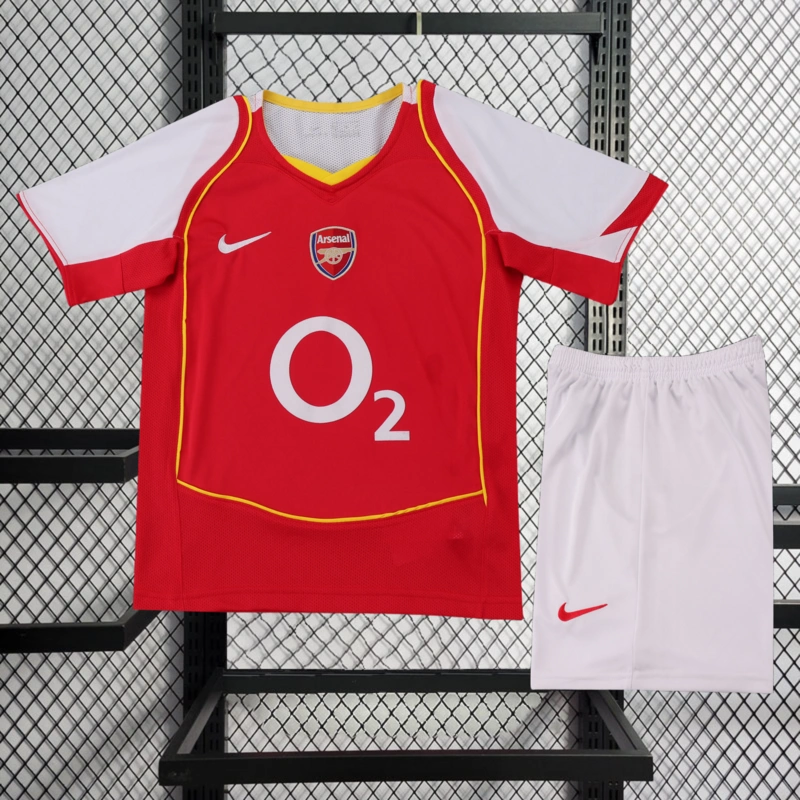 Retro KIDS 2004-05 KIDS Arsenal Home BERGKAMP ADAMS HENRY Football jersey retro