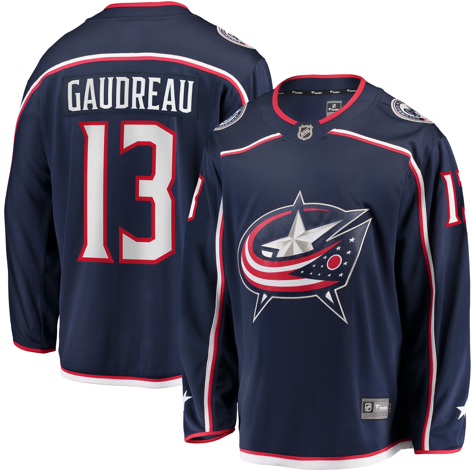 Johnny Gaudreau Columbus Blue Jackets Fanatics Breakaway Player Jersey – Navy