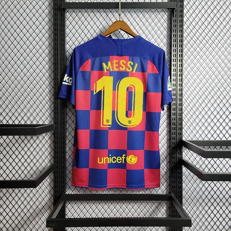 Retro 2019-20 Barcelona Home MESSI PIQUE DEMBELE SUAREZ GRIZMANN Football jersey retro