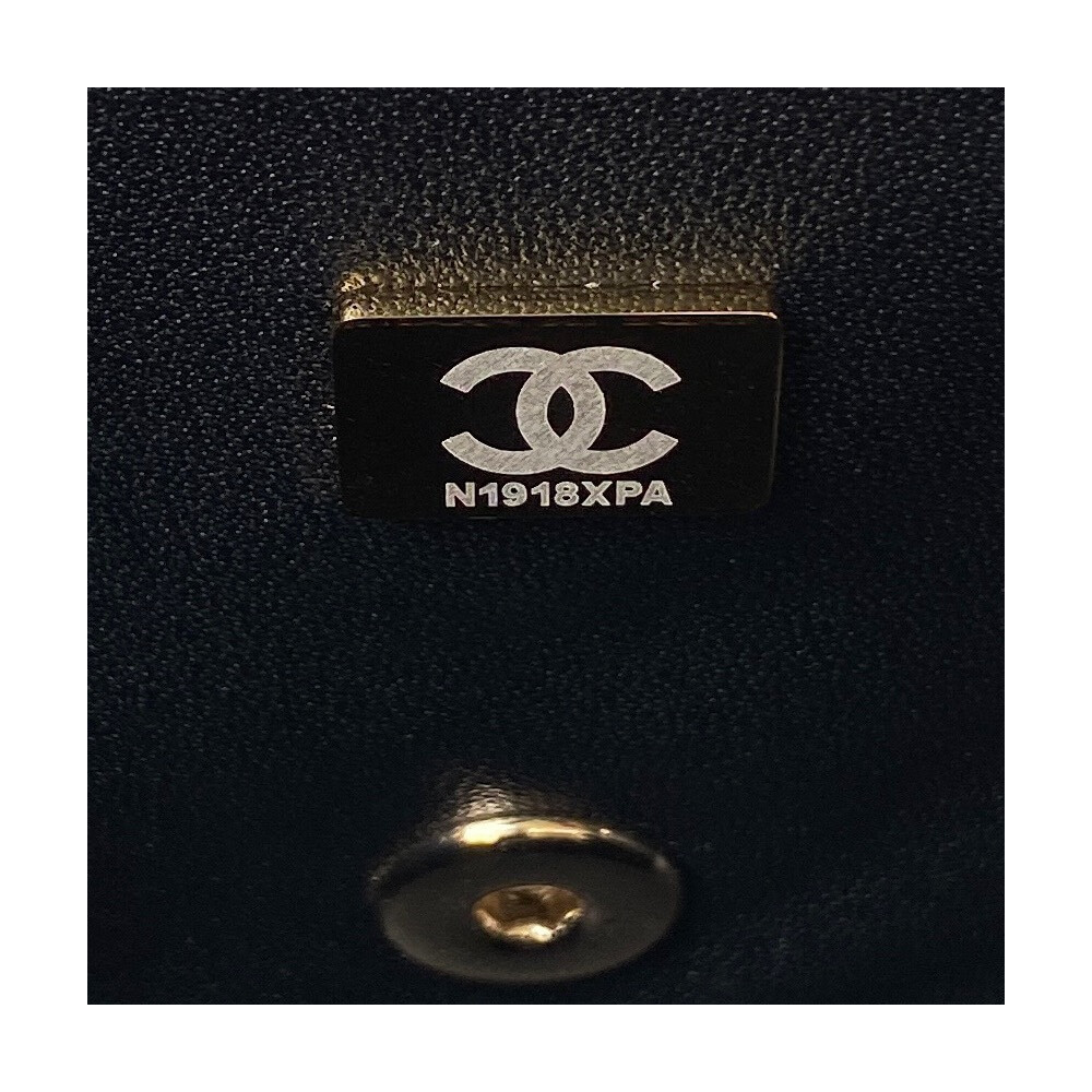 Chanel Mini Flap Bag With Metal Top Handle