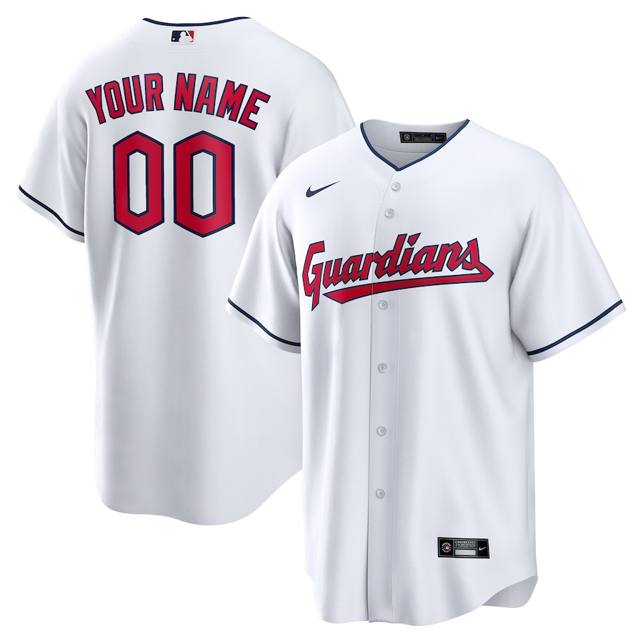 Cleveland Guardians Custom Jersey White