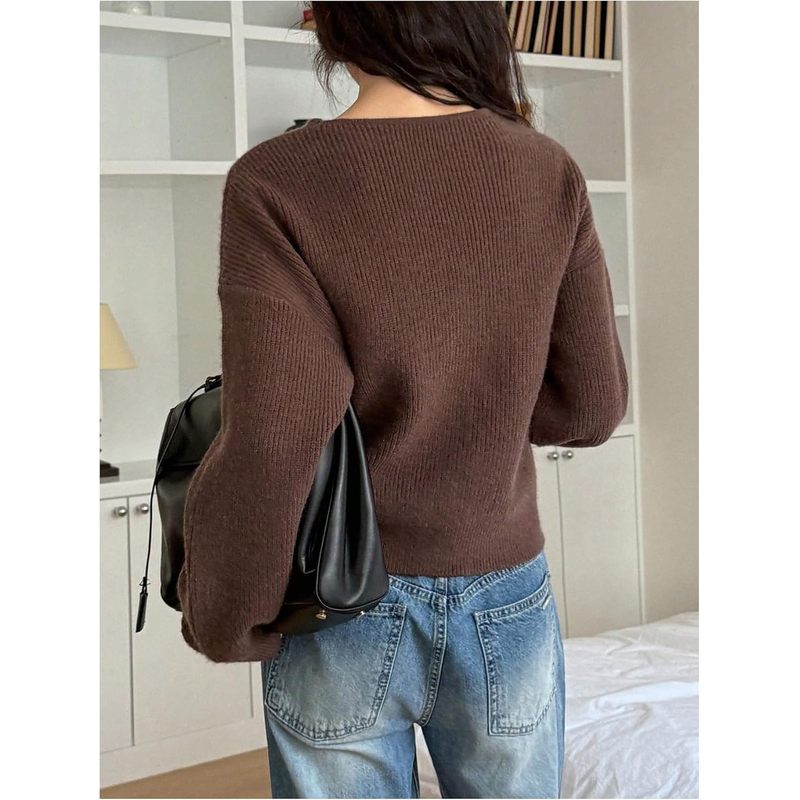 Women's Wrap Cardigan Sweaters Tie Front Long Sleeve Soft Knit Dressy Work Tops