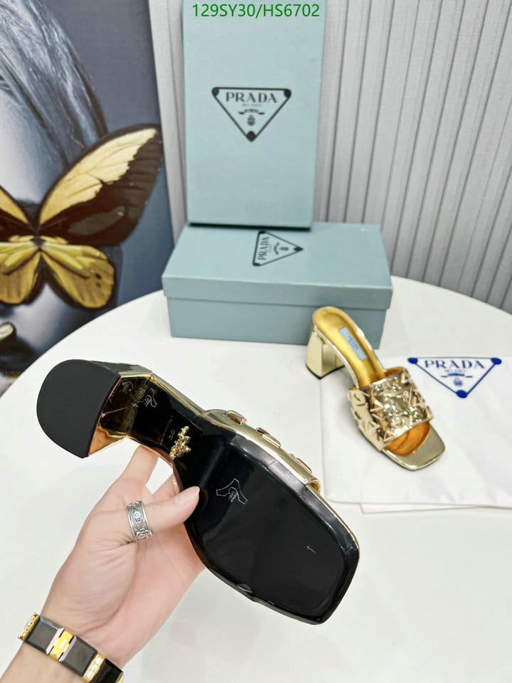 Prada Studded Metallic Leather Mules Gold 1Xx6473Ll5F0522F065