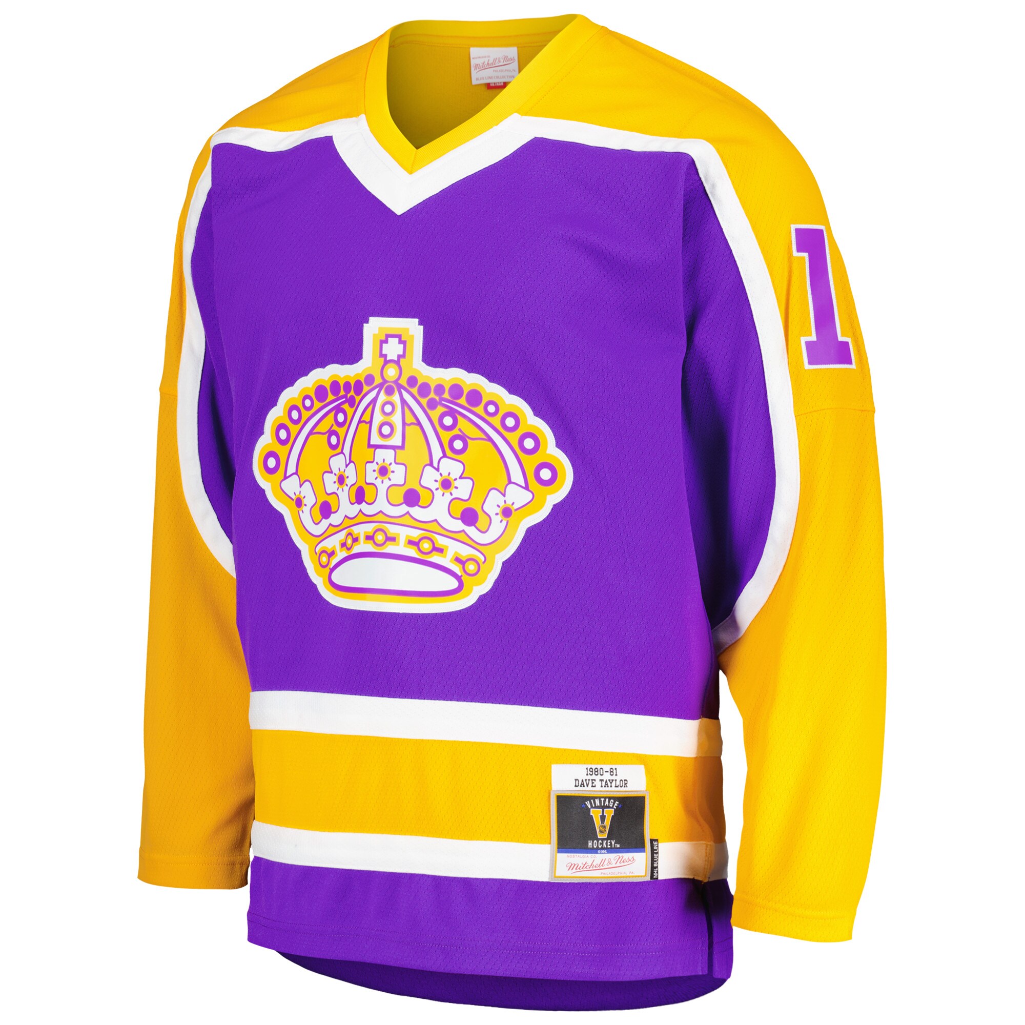 Dave Taylor Los Angeles Kings Mitchell & Ness  1980/81 Blue Line Player Jersey – Purple