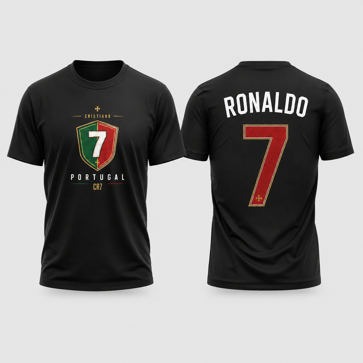 Cristiano Ronaldo Number Pure Cotton T-Shirt – Limited-Time Offer