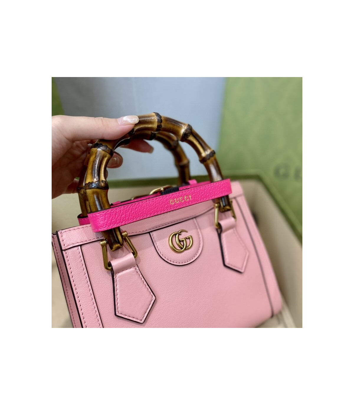 Gucci Diana Mini Tote Bag Pink