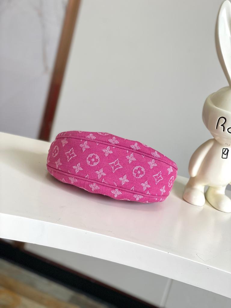 Louis Vuitton Pochette Valley Bag Fuchsia Denim 21cm M28327
