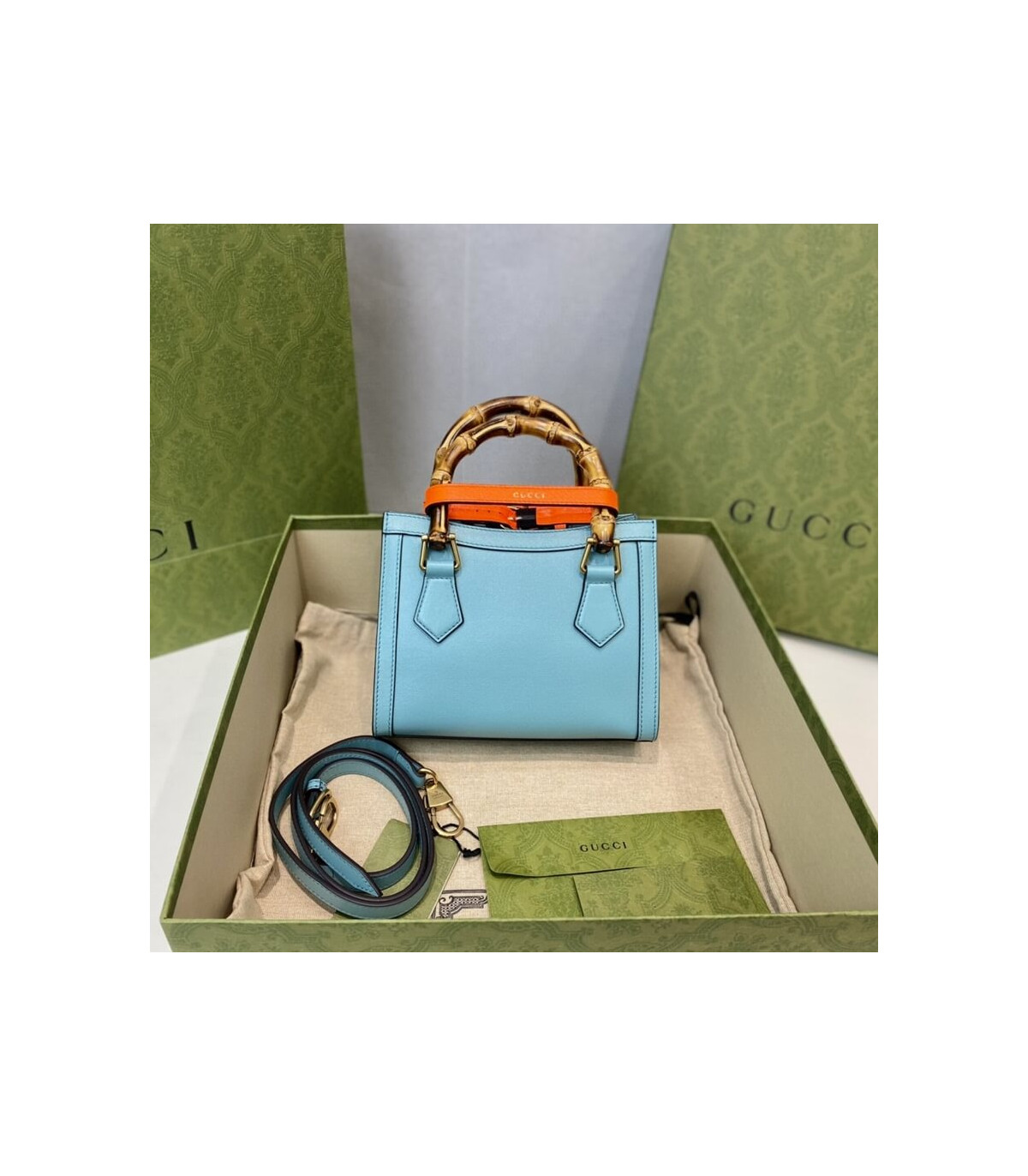 Gucci Diana Mini Tote Bag Light Blue