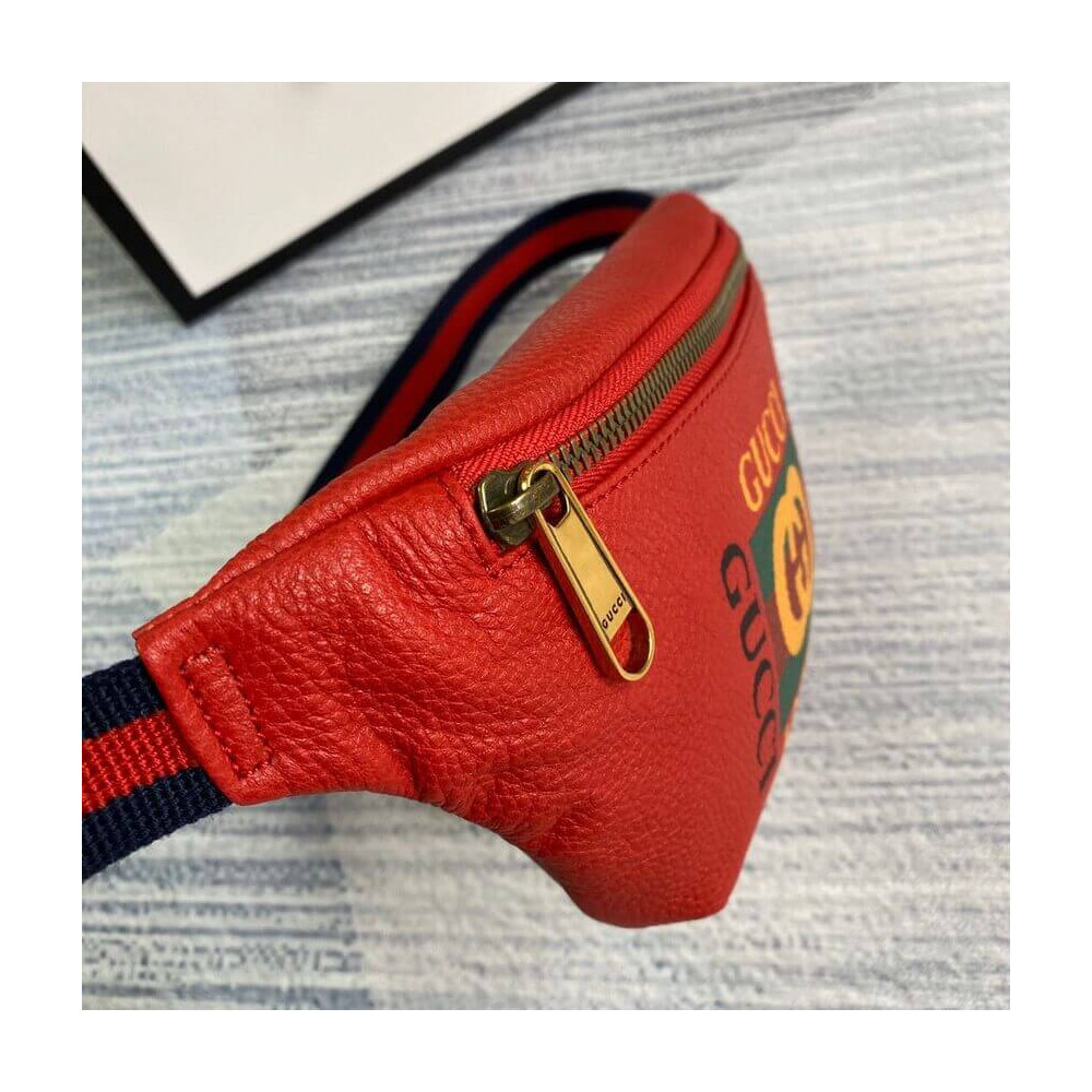 Gucci Coco Capitán Print Belt Bag Red