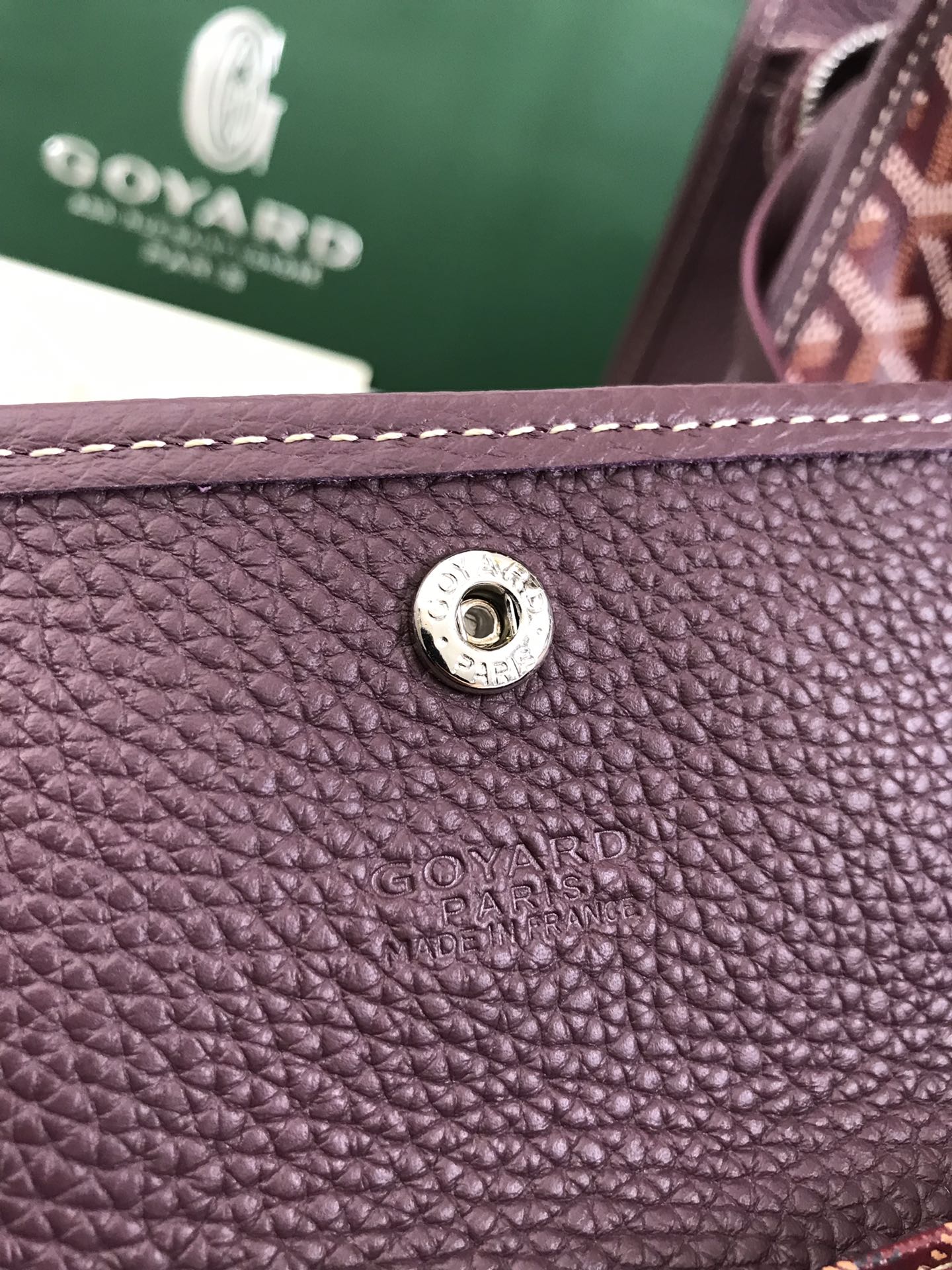 Goyard Hardy Pm Bag 40 Cm Brown Goyardine Canvas And Taurillon Leather Trim