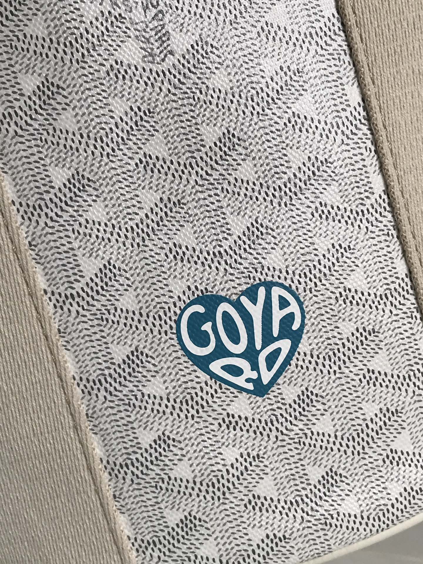 Goyard Small Belharra 24 Cm White Goyardine Canvas And Lambskin