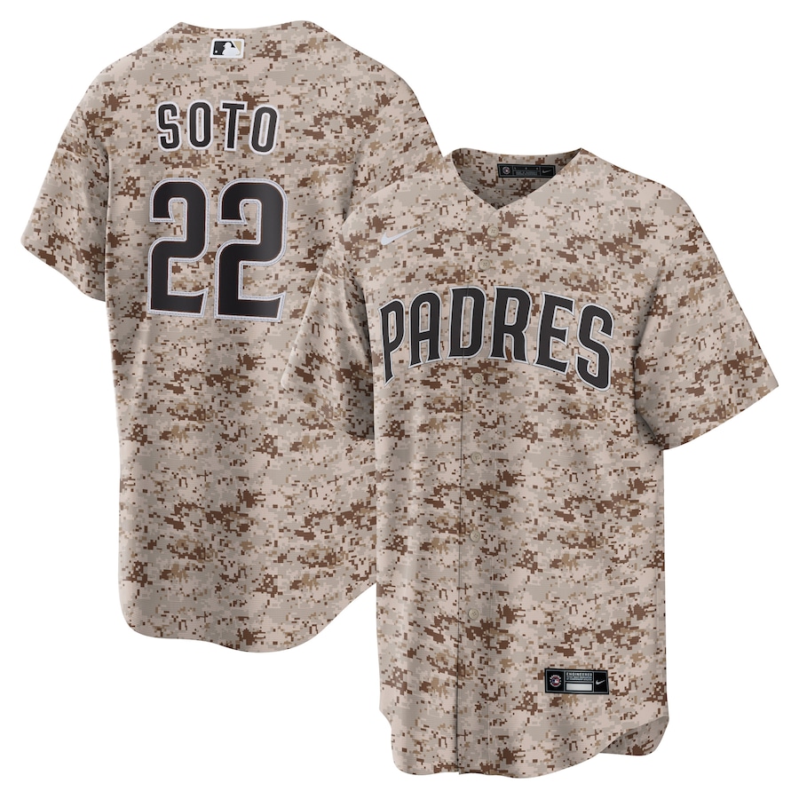 Juan Soto San Diego Padres USMC Alternate Player Jersey Camo