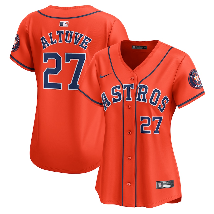 Jose Altuve Houston Astros Women's Alternate Limited Player Jersey  Orange