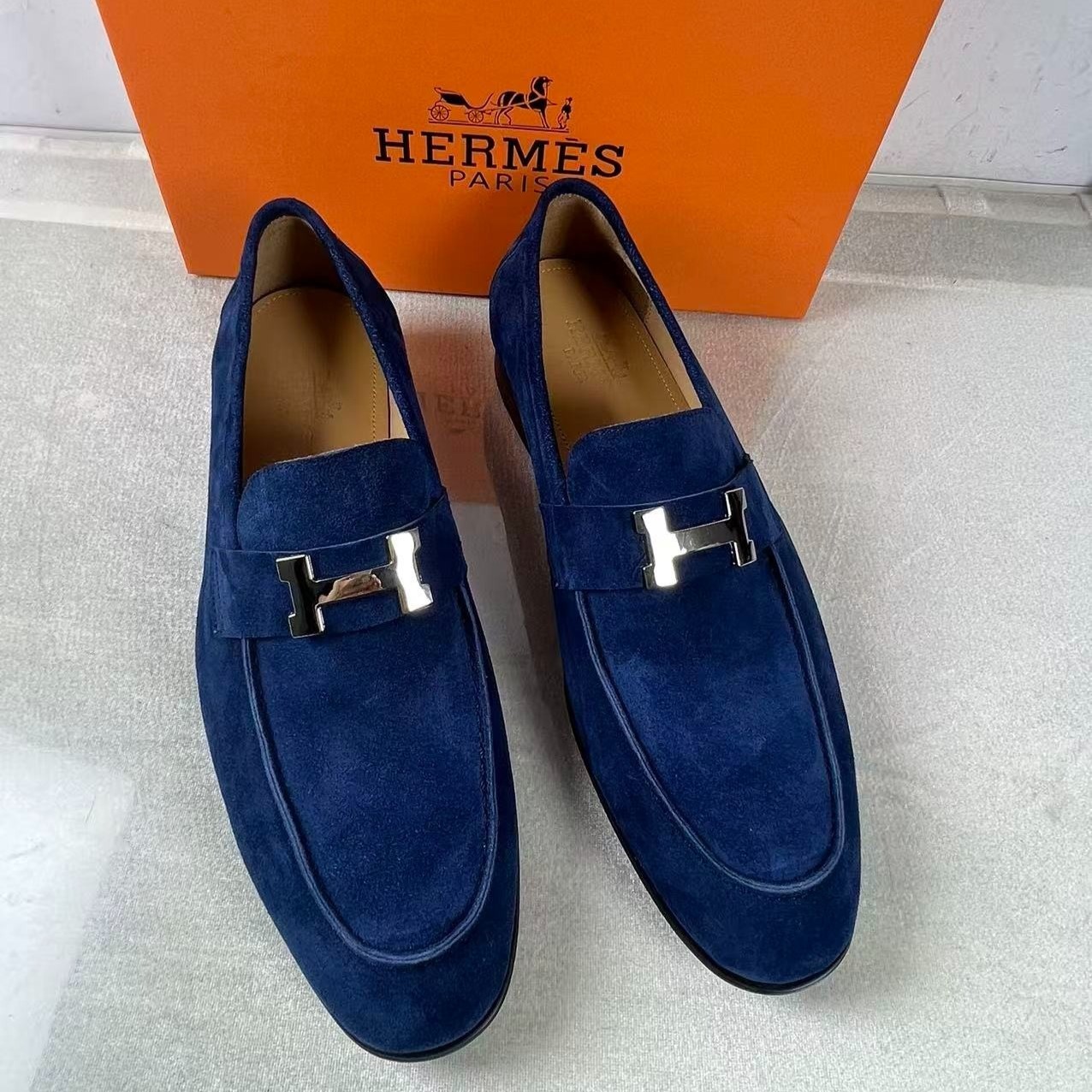HERMES PARIS LOAFER BLUE OCEAN