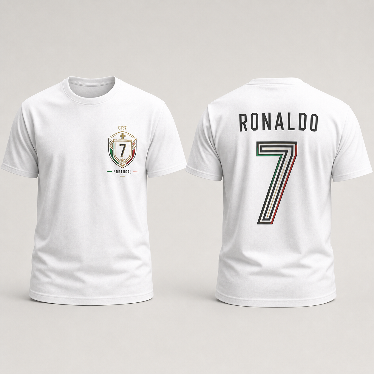 Cristiano Ronaldo Number Pure Cotton T-Shirt – Limited-Time Offer