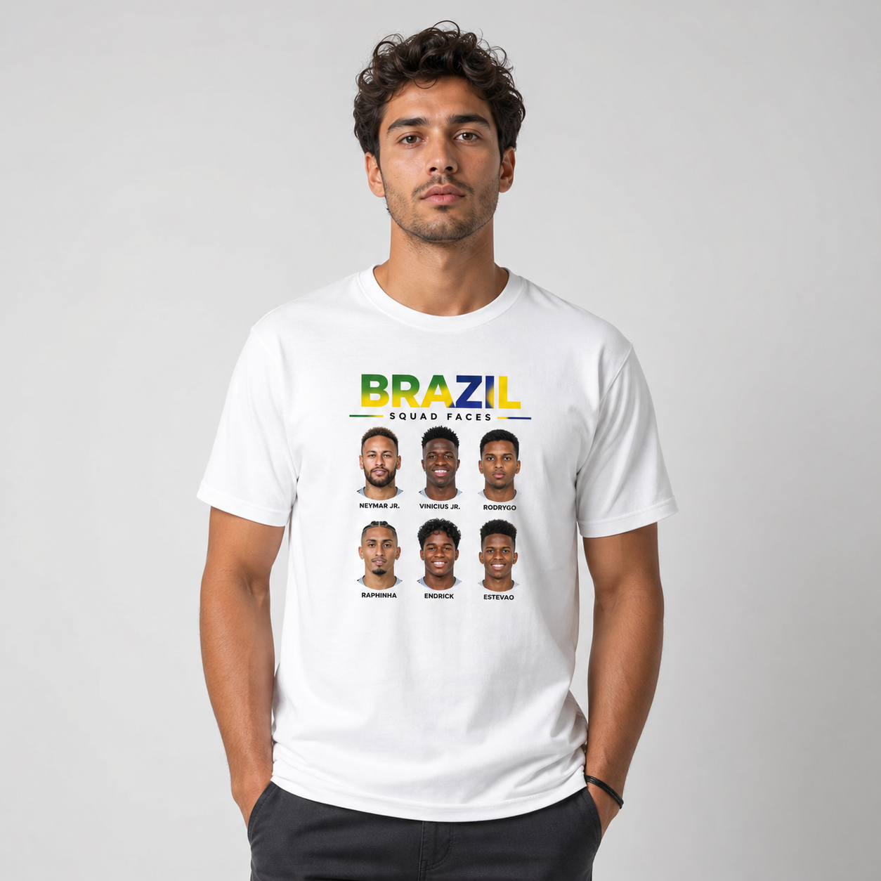 Brazilian Player Pure Cotton T-Shirt – Limited-Time Offer