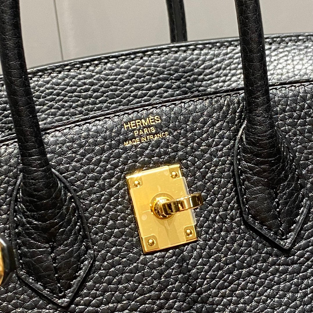 Hermes Birkin 20Cm Black Togo Leather Gold Hardware