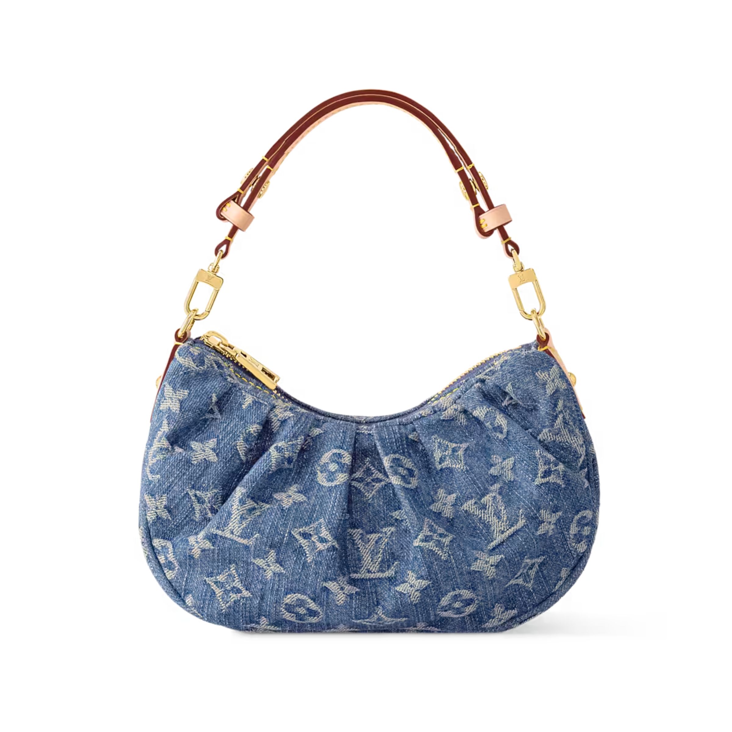 Louis Vuitton Pochette Valley Bag Denim Blue 21cm M13571