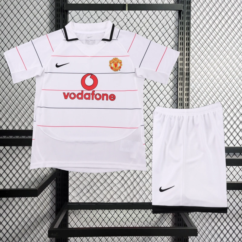 Retro kids 2003-05 KIDS Manchester United Third Away Football jersey retro