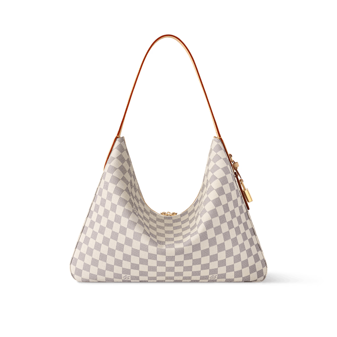 Louis Vuitton Slouchy MM Shoulder Bag Damier Azur 40cm/15.7in N00126
