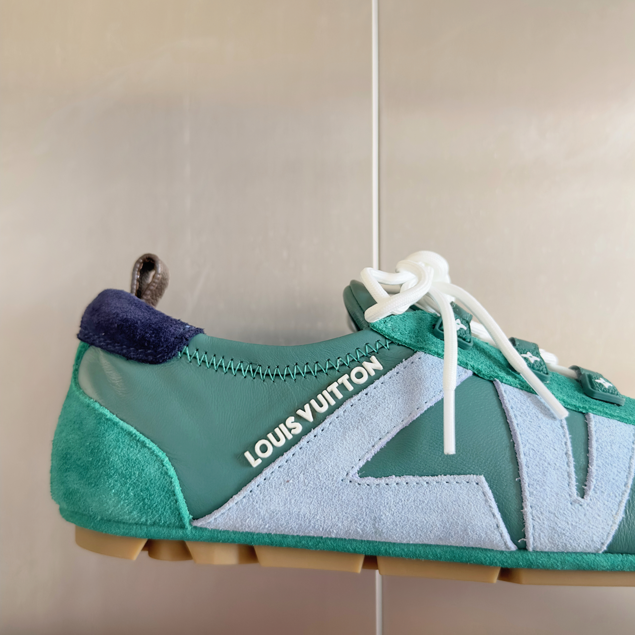 Louis Vuitton Sneakerina Green & Light Blue – Women’s Ballet-Inspired Slim Sneakers