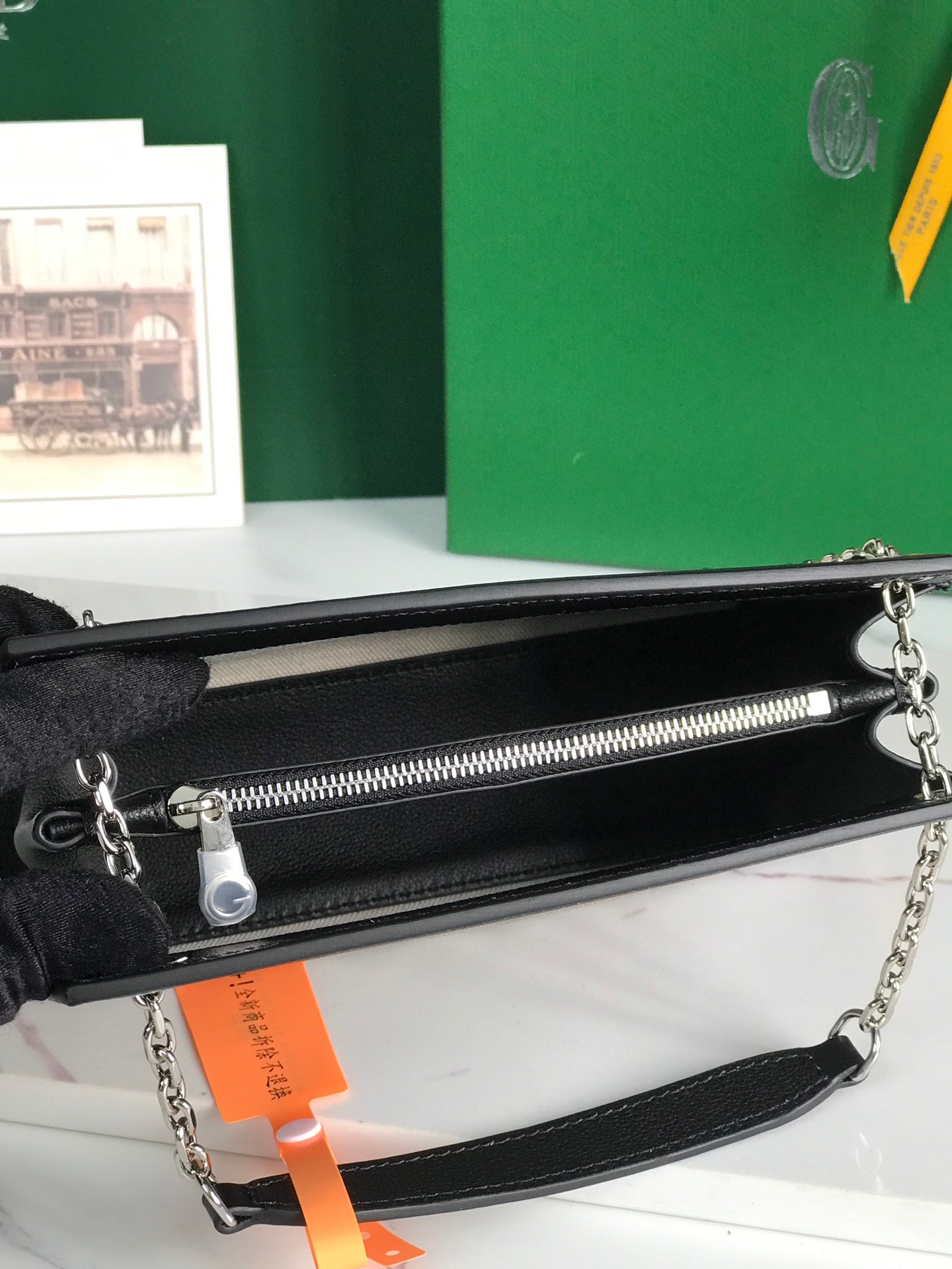 Goyard Rouette Structuré Mini Bag 21 Cm Black Goyardine Canvas And Calfskin