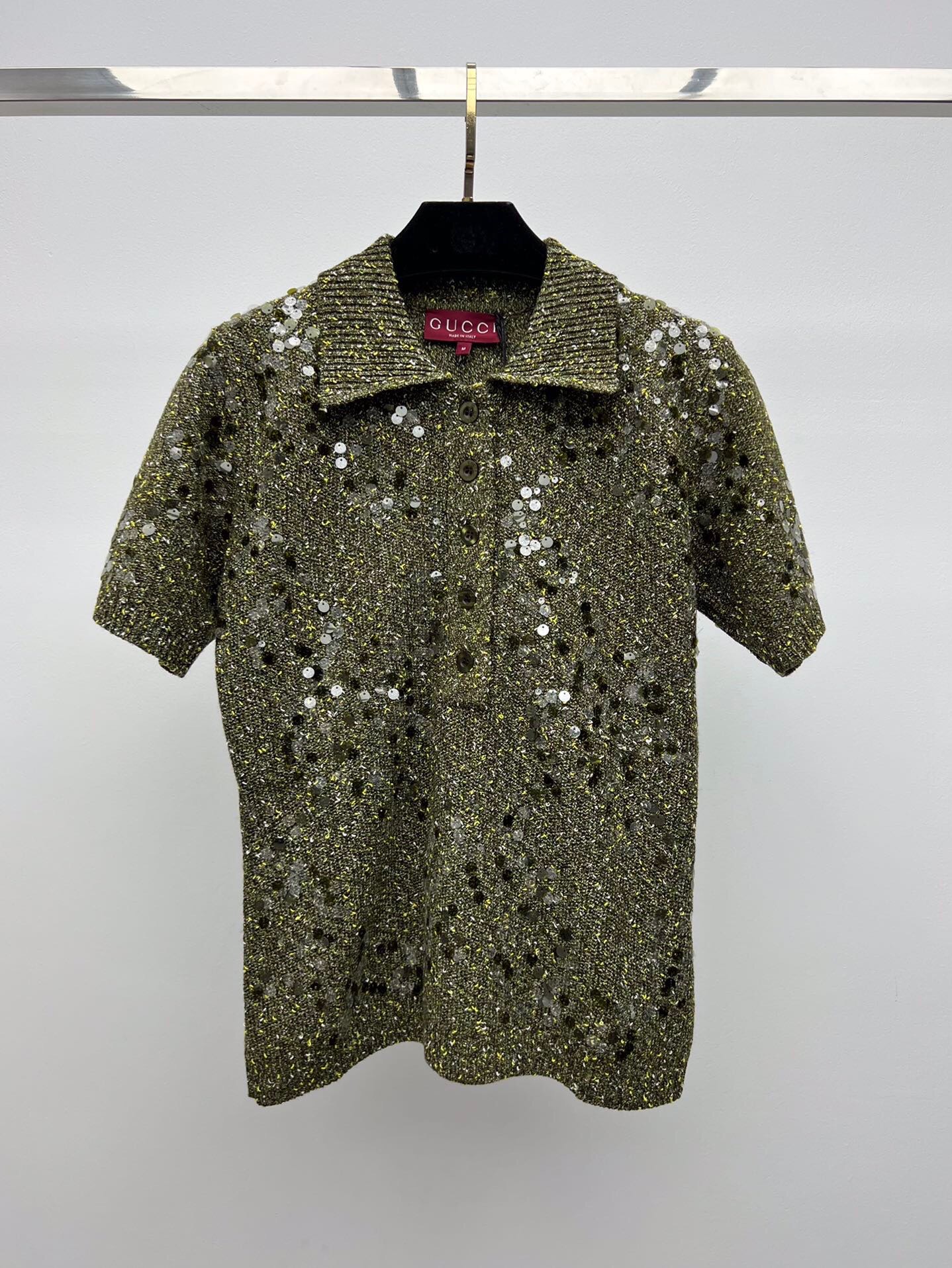 Gucci Beaded Embroidered Knit Suit