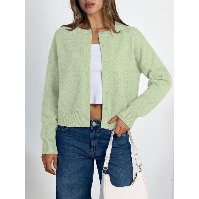 Women's Lightweight Cardigan Cropped Knit Fall Cute Sweaters 2026