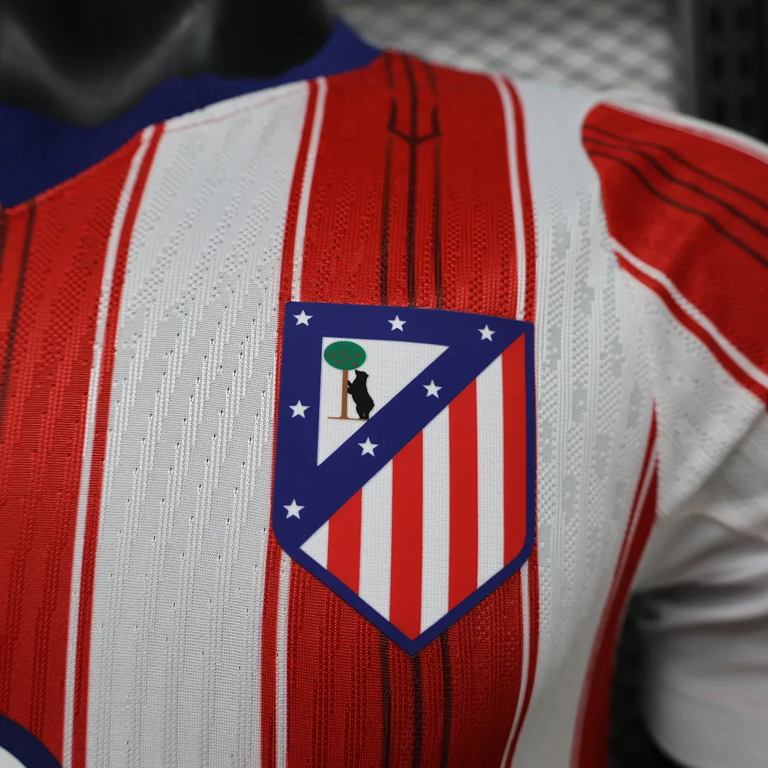 2026/27 La Liga Atletico Madrid  Team Home Football Jersey Player Version - JerseyFun