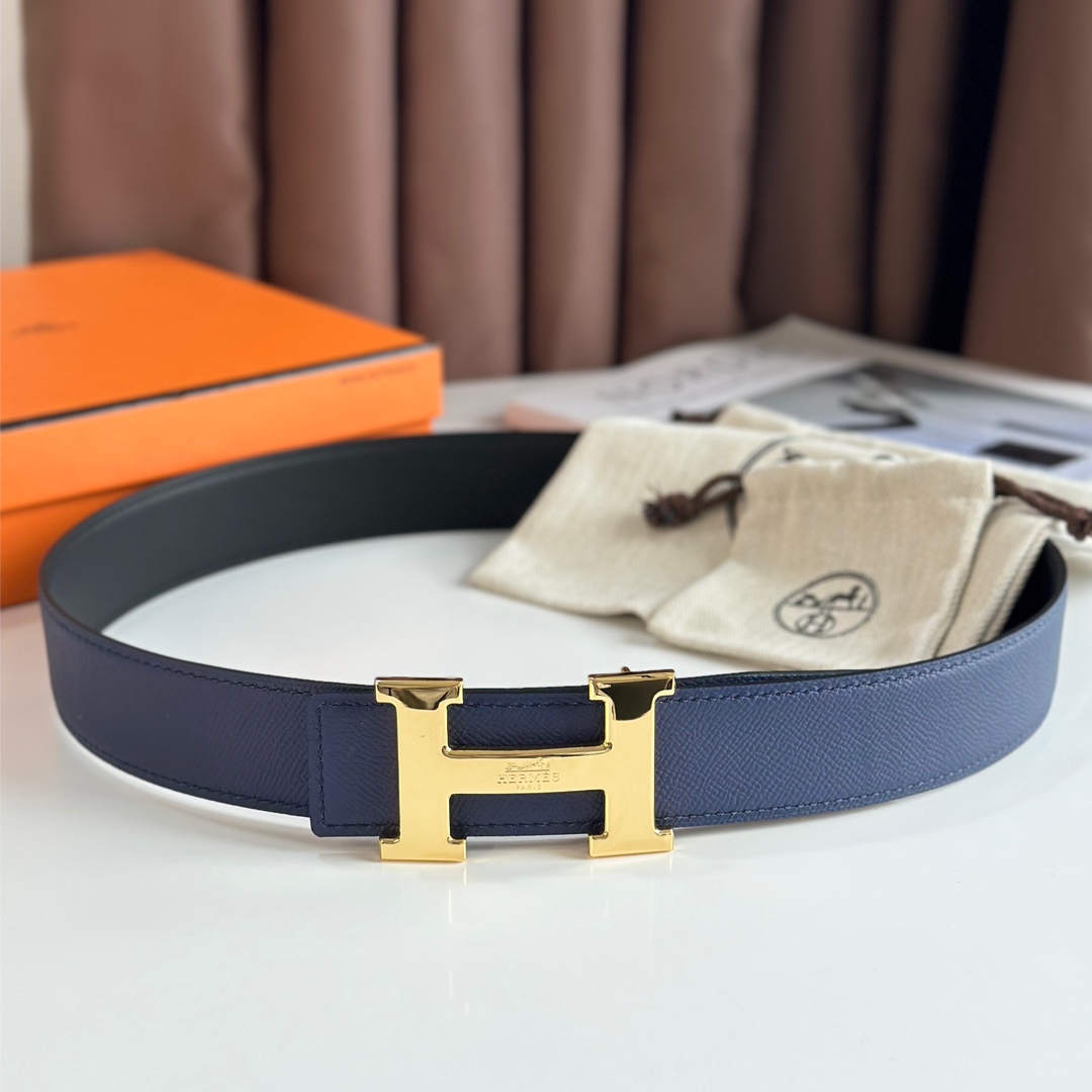 Hermès H 5382 Belt Buckle & Reversible Leather Strap