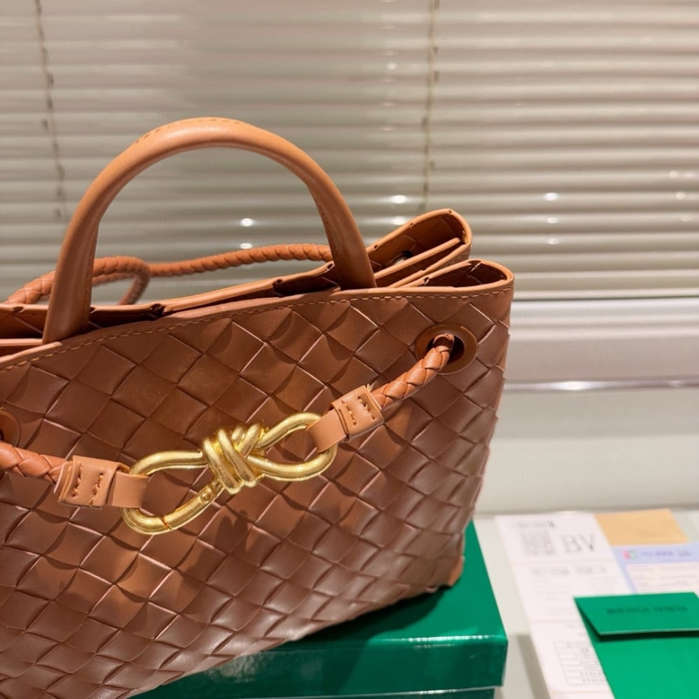 Bottega Veneta Small Andiamo Bag In Cognac 25Cm