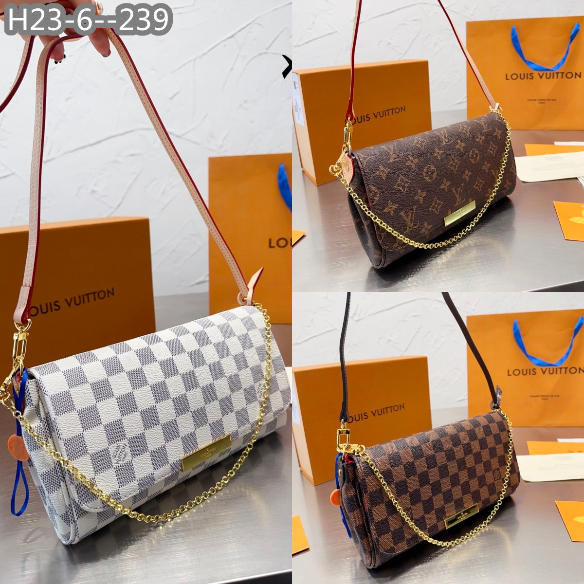 Louis Vuitton Favorite Mm Damier Ebene 26Cm