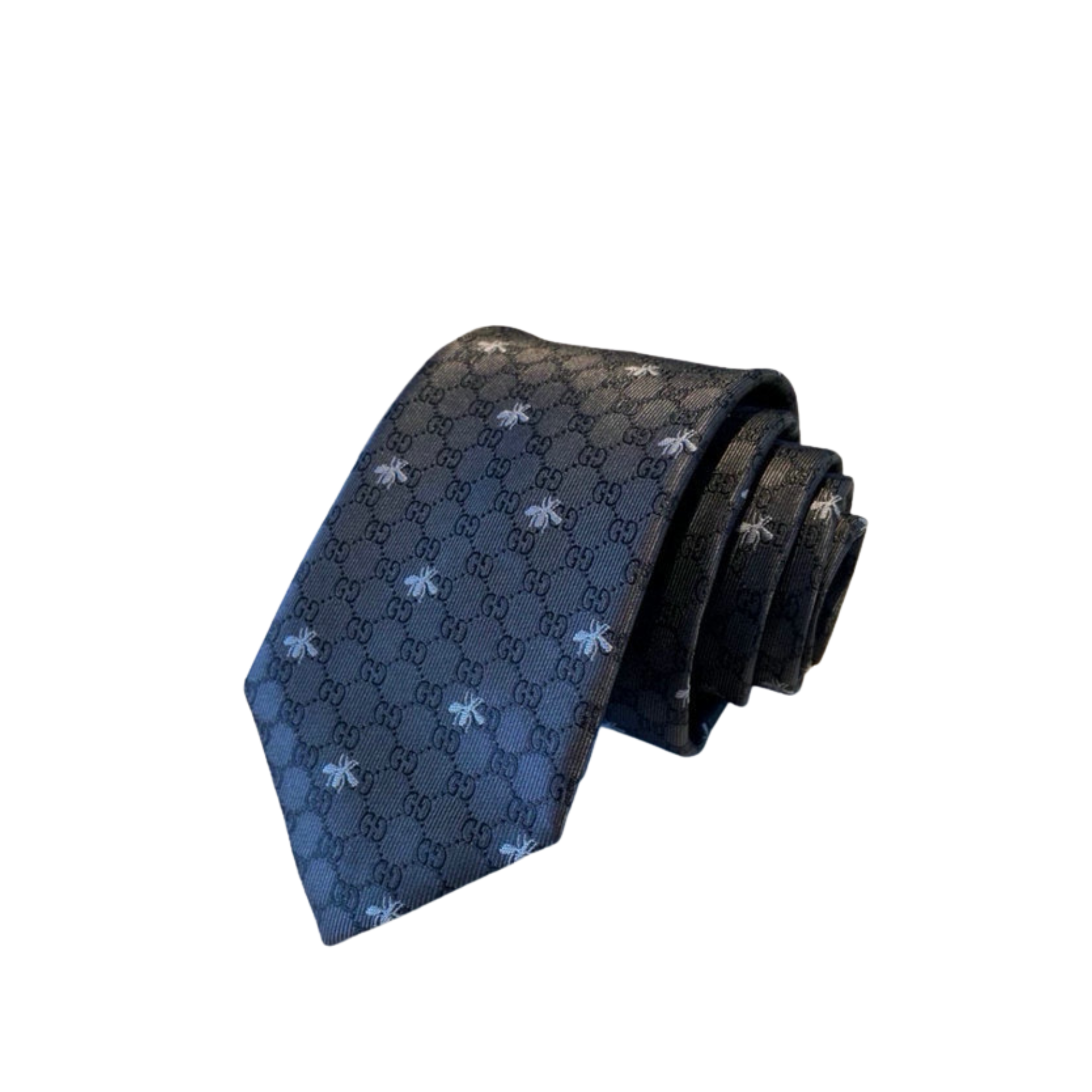 Gucci Black Necktie Versatile Silk Tie For Men